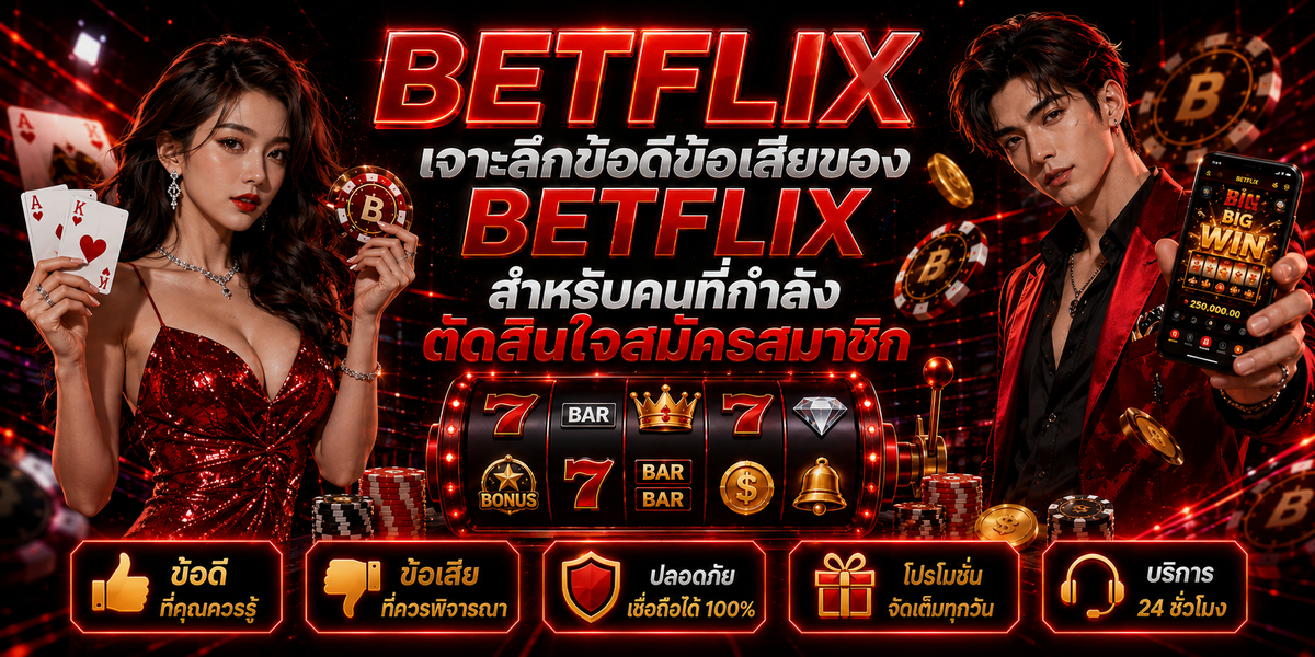 เจาะลึกข้อดีข้อเสียของ BETFLIX สำหรับคนที่กำลังตัดสินใจสมัครสมาชิก